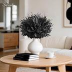Serwalin 100pcs Artificial Mixed Eucalyptus Stems Leaves Bulk, 4 Kinds Fake Black Grennery Silver Dollar Eucalyptus Stems Picks,Faux Black Leaves Sprays for DIY Bouquets Floral Arrangement Home Decor