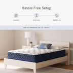 Signature Design by Ashley King Size Stack 12 Inch Hybrid Medium Plush Cooling Gel Infused Memory Foam Mattress for Pressure Relief, Fiberglass Free, Mattress in A Box