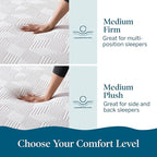 Lucid 14 Inch Memory Foam Mattress - Medium Firm Feel - Infused with Refreshing Bamboo Charcoal and Cooling Gel - Bed in a Box - Temperature Regulating - Pressure Relief - Breathable - Full Size