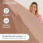 Full 6 Piece Sheet Set - Comfy Breathable & Cooling - Ultra Soft Hotel Luxury Bedding Set with 8-16 Inch Deep Pockets - 1 Flat & 1 Fitted Sheet & 4 Pillowcases - Cozy, Wrinkle Free & Easy Care - Mauve