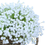 N&T NIETING Babys Breath Artificial Flowers White, 10Pcs Fake Gypsophila Bouquet Flowers Real Touch Faux Babies Breath Arrangement for Wedding Floral Party Home Centerpieces Decoration, White