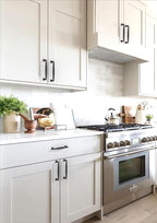 10 Pack Matte Black Cabinet Pulls 5 Inch(128mm) Kitchen Cabinet Handles Solid Zinc Alloy Cabinet Hardware Drawer Pulls