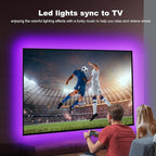 TV Led Backlight 85Inch, 20ft Led Lights for TV 85-100 Inch, Led Strip Lights with Remote, Music Sync Bluetooth APP TV Light Behind, USB TV Lights for Bedroom, Mood Lighting, Gaming Room Decor