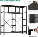 YITAHOME Dresser for Bedroom with 9 Drawers - Organizer Unit for Living Room, Hallway, Closets (Charcoal Black Wood Grain)