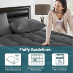 CYMULA Mattress Topper Twin Size - Soft Cooling Mattress Pad for College Dorm Room Essentials - Extra Thick Twin Protector Cover for Back Pain, Single Bed Topper Pillow Top with 8''-21'' Deep Pocket