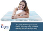 Roost Sleep Cool Cloud Supreme 3 Inch Gel Memory Foam Queen Mattress Topper – Cooling, Ventilated Design for Back and Pressure Relief