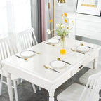 Deep Dream Clear 1.5mm Rectangular Tablecloth, 20x48 Inch, Vinyl PVC Plastic, Protector for Office Dresser Night Stand Computer Writing Desk