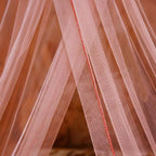 Jolitac Bed Canopy Lace Mosquito Net for Girls Beds, Unique Princess Play Tent Mesh Canopies Large Lace Dome Curtain Drapes Home & Travel (Pink)