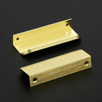 Ravinte Hardware 20 Pack Gold Cabinet Handles, 4 Inch (102mm) Finger Edge Pulls, 3 Inch Hole Center, Finger Pulls for Cabinets