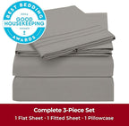 Mellanni Twin XL Sheets Set - 3 PC Iconic Collection Bedding - Hotel Luxury, Extra Soft, Cooling Bed Sheets - Wrinkle, Fade, Stain Resistant (Twin Extra Long, Taupe)