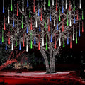Kwaiffeo Multicolor Icicle Lights Outdoor, Waterproof 40-Tube Meteor Shower Lights for Christmas New Year Party Outside Decor, Equivalent to 5 Sets of 8-Tubes
