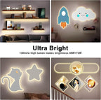 32.8ft 3000K Bright COB LED Strip Light, Dimmable, Warm White, Indoor, RF Remote, Adhesive, for Living Room, Shelf, Cabinet, Kitchen, 2 Rolls of 16.4ft