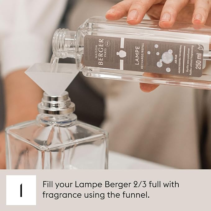 MAISON BERGER - Zest of Verbena - Lampe Berger Fragrance Refill Oil for Home Diffusers - Luxury Air Freshener with Lime, Lavandin & Mint Notes - 16.9 Fl Oz (500ml)