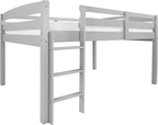 Concord Junior Loft Bed, Twin, Grey