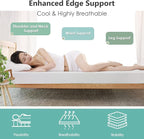 PayLessHere 10 Inch Full Gel Memory Foam Mattress Fiberglass Free/CertiPUR-US Certified/Bed-in-a-Box/Cool Sleep & Comfy Support