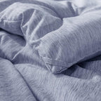 Bedsure Twin/Twin XL Comforter Set - Navy Blue Soft Bedding for All Seasons, Cationic Dyed Bed Set, 2 Pieces, 1 Twin Size Comforter (68"x88") and 1 Pillow Sham (20"x26"+2")