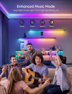 Govee RGBIC LED Strip Lights, 16.4ft WiFi LED Lights Work with Alexa and Google Assistant, Smart LED Strips App Control, DIY, Music Sync, Color Changing Lights for Bedroom, Home Decor