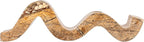 Bloomingville Marble Wave Double Taper Candle Holder, Brown Forest