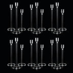 Vincidern 18pcs Clear Taper Candle Holders for Table Centerpieces, Acrylic Candle Holder Set for Wedding, Events, Party, Christmas, Halloween, Clear Decorative Candlestick Holders
