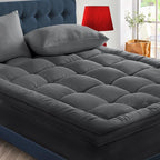 CYMULA RV King Mattress Topper - Extra Thick Cooling Mattress Pad Cover for Back Pain - Soft Mattress Protector Firm Bed Topper Pillow Top with 8-21 Inch Deep Pocket 3D Snow Down Alternative Fill