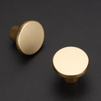 Ravinte 3 Pack Cabinet Knobs Sandy Gold Kitchen Cabinet Knobs Round Dresser Drawer Pulls Closet Door Pulls 1-1/5 Inch