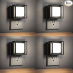 DORESshop LED Night Light, Plug-in [4 Pack], Dusk to Dawn Sensor, Night Lights Plug into Wall for Bedroom, Bathroom, Toilet, Stairs, Kitchen, Hallway, Kids,Adults, Nightlight, Daylight White 5000K…
