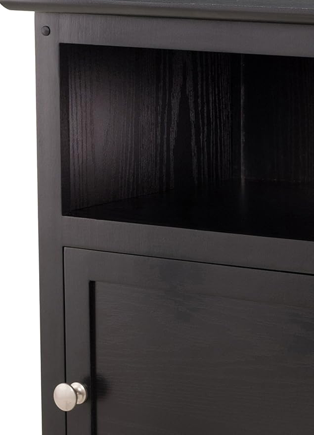 Winsome Henry Accent Table, 19 inches, Black