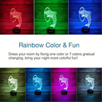 3D Dolphin Decor Lamp with Remote, 7 Color Changing Night Light Toys, Ocean Porpoise Birthday Gift for Kids, Girls, Boys