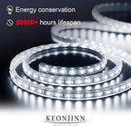Keonjinn LED Mirror for Bathoom 20 x 28 Inch, Bathroom Mirror with Front Lights, Shatter-Proof Tempered Glass, UL-Listed LED Driver, Anti-Fog, Dimmale 6000K, Easy Installation(Horizontal/Vertical)