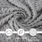 Pro Goleem Elephant Security Blanket, Soft Lovey Unisex Lovie Baby Gifts for Boys and Girls Snuggle Toy Stuffed Animal Newborn Essentials and Items Grey 16 Inch