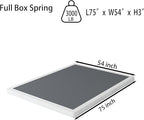 Low Profile Box Spring Full - 3 Inch Box Spring Full Heavy Duty Bed Foundation Metal Bed Base Easy Assembly