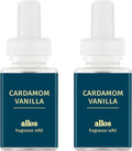 Pura and Allos - Fragrance Refill for Smart Home Air Diffusers - Aromatherapy Scents for Home - up to 120-Hours of Premium Fragrance per Vial - 2 Pack - Cardamon Vanilla (Sleep)