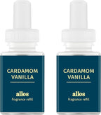 Pura and Allos - Fragrance Refill for Smart Home Air Diffusers - Aromatherapy Scents for Home - up to 120-Hours of Premium Fragrance per Vial - 2 Pack - Cardamon Vanilla (Sleep)
