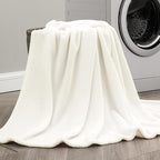 BEDELITE Fleece Blanket King Size Blankets for Bed, Luxury Plush Cozy Fuzzy Blanket 108x90 inches, Super Soft Warm Lightweight Throw Blanket All Seasons Suitable, Cream