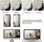 Chyhomenyc Ivory Sheer Curtains 96 Inches Long 2 Panels, Light Filtering Ivory Curtains for Living Room, Soft Gentle Voile Rod Pocket Bedroom Window Drapes, 59Wx96L Inch, 2PCS