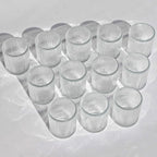 VOHO Clear Votive Candle Holders for Table Centerpiece, Glass Candle Holder Bulk Set of 12, Glass Votive Holder for Home Decor & Holiday Decor(2.1 x 2.6 Inch, Clear)