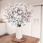 Uieke 6 Pcs Babys Breath Artificial Flowers Fake Silk White Flowers Faux Gypsophila Bouquet Real Touch Floral for Home Wedding Party Centerpieces DIY Décor