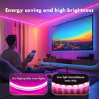 Neon Rope Lights, JIAMEI 100FT RGB LED Strip Lights, App Control, IR Remote, Music Syncing, Outdoor IP67 Waterproof, Flexible Strip Cuttable for Bedroom, Gaming, Party(2 Rolls of 50FT)