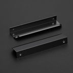 Ravinte Hardware 12 Pack Black Cabinet Handles, 5.9 Inch (150mm) Finger Edge Pulls, 5 Inch Hole Center, Finger Pulls for Cabinets
