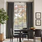 Lazzzy Velvet Blackout Curtains Thermal Insulated Room Window Drapes Super Soft Luxury Curtains for Living Room Bedroom Rod Pocket 2 Panels, Grey, 42" W x 108" L