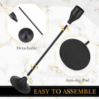 Mumufy 30 Pcs Candle Holders Taper Candlestick Metal Tall Candle Holders Table Centerpieces for Wedding Party Home Decorations, Fits 3/4'' Thick(Black)