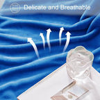 Exclusivo Mezcla Fleece Blanket Twin Size for Bed, Super Soft and Warm, All Season Use, Cozy, Plush, Lightweight, 90x66 Inches, Cobalt Blue