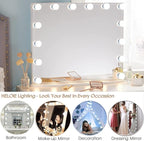22.6ft Led Vanity Mirror Lights with 14 Dimmable Light Bulbs Makeup Vanity Lights for Big Long Mirror,Mirror Not Included