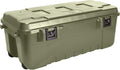 Plano Storage Trunk with Wheels, Green, 108-Quart, Lockable Storage Box, Rolling Airline Approved Sportsman Trunk, Hunting Gear and Ammunition Bin, Heavy-Duty Containers for Camping