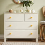 Ravinte 10 Pack Cabinet Knobs Earthy Yellow Kitchen Cabinet Knobs Round Dresser Drawer Pulls Closet Door Pulls 1-1/5 Inch