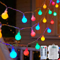 Minetom Battery Operated Christmas Lights 2Pack, 120LED Fairy Lights with Remote & 8 Modes, Waterproof String Lights for Outdoor Indoor, Christmas Tree, Bedroom Decor (Multicolor)