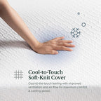 ZINUS 8 Inch Ultra Cooling Gel Memory Foam Mattress, Twin, Cool-to-Touch Soft Knit Cover, Pressure Relieving, CertiPUR-US Certified, Mattress in A Box, All-New, Made in USA