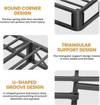MAF 5 Inch Box Spring for Queen Bed Low Profile Queen Box Spring, Queen Size Bed Base 3500 lbs Black Heavy Duty Metal Mattress Foundation with BoxSpring Cover, No Squeaky, Easy Assembly