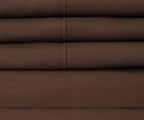 Cal King Size Bed Sheets - 6 Piece 1500 Supreme Collection Fine Brushed Microfiber Deep Pocket California King Sheet Set Bedding - 2 Extra Pillow Cases, Great Value, California King, Brown