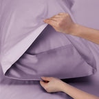 Bedsure King Size Sheets Set, Cooling Sheets for Hot Sleepers, Rayon Derived from Bamboo, Breathable & Soft, Deep Pocket Up to 16 Inches, Hotel Luxury Silky Bedding, Lilac